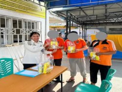 Peduli Kesehatan WBP Lansia, Lapas Bagansiapiapi Bagikan Paket Sehat dan Gelar Posyandu