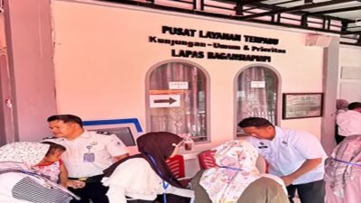 Suasana Haru Warnai Kunjungan Lebaran di Lapas Bagansiapiapi, WBP Dapat Dukungan Moral Keluarga
