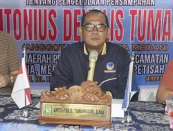 Sosialisasikan Perda Sampah, Antonius Tumanggor Ajak Warga Medan Helvetia Cegah Banjir